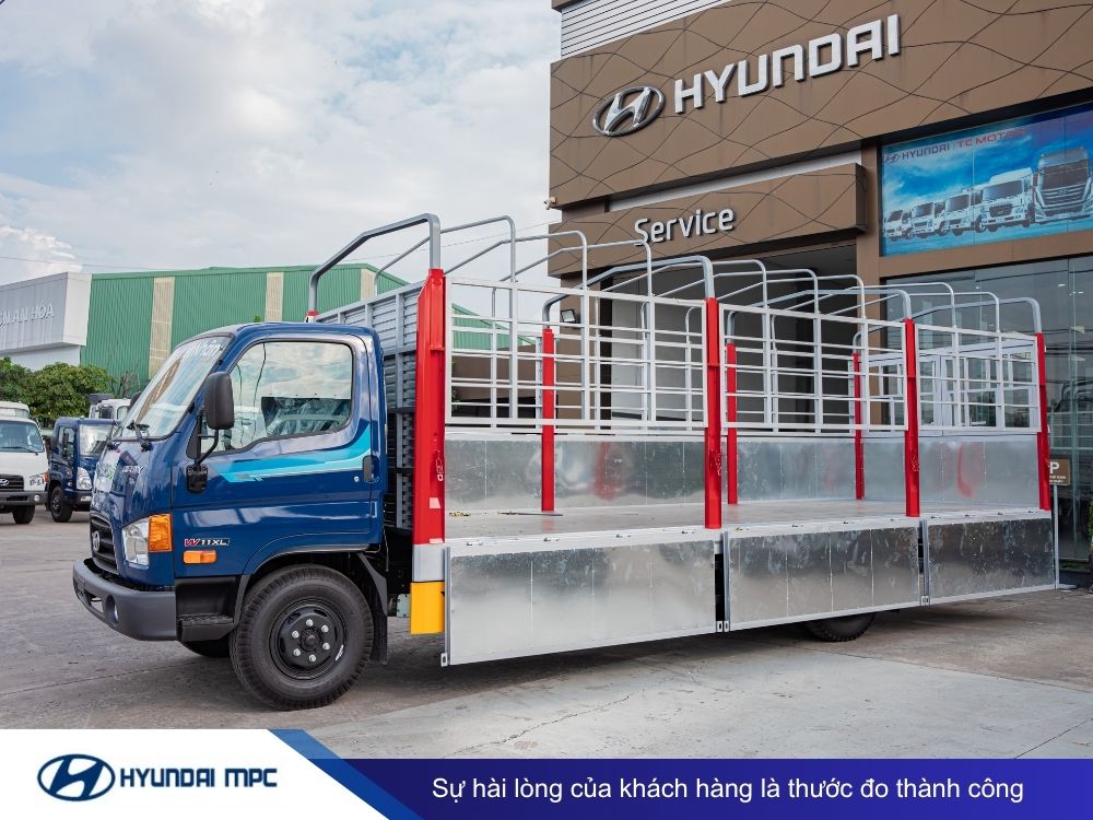 Xe tải Hyundai Mighty 110XL thùng mui bạt 7T dài 6.3m